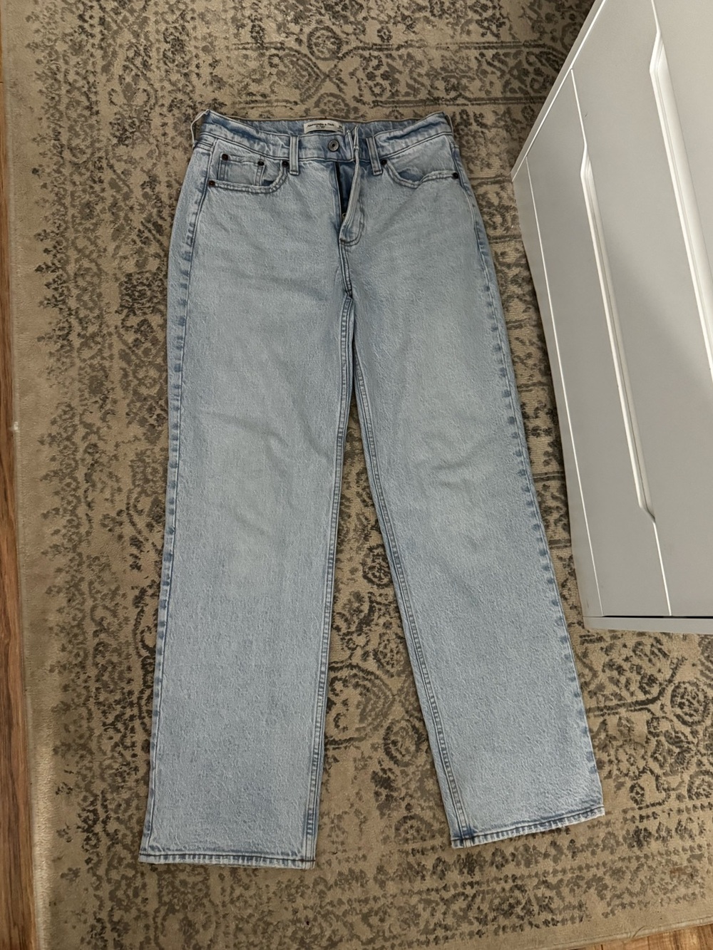 Abercrombie & Fitch Light Blue Straight Leg Jeans